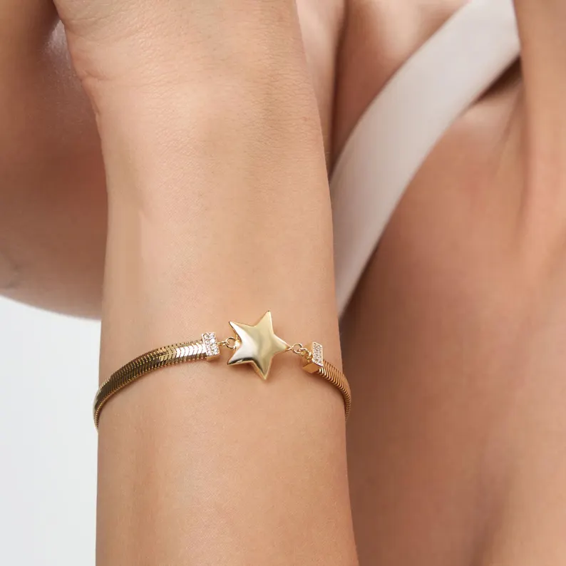 Star Herringbone Bracelet - Image 2