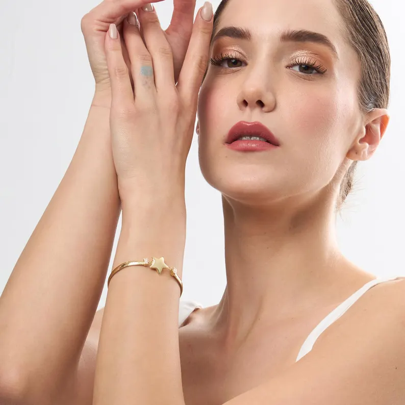 Star Herringbone Bracelet - Image 5