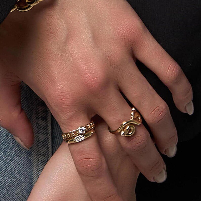 Gold Snake Ring - Image 2