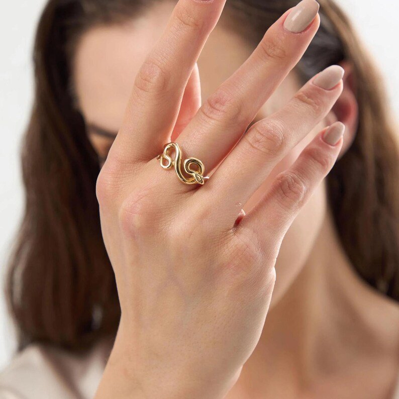 Gold Snake Ring - Image 3