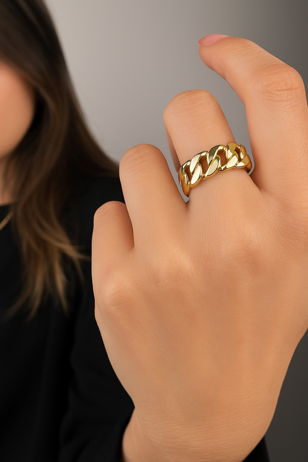 Chain Gold Ring - Image 3