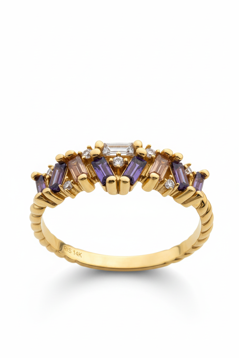 Iris Multistone Ring