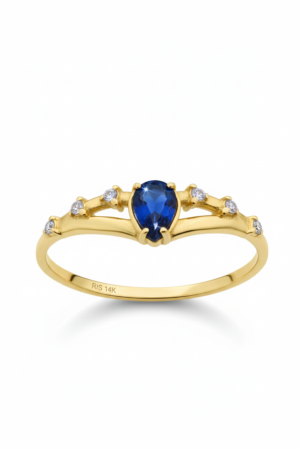 Azure Crown Ring